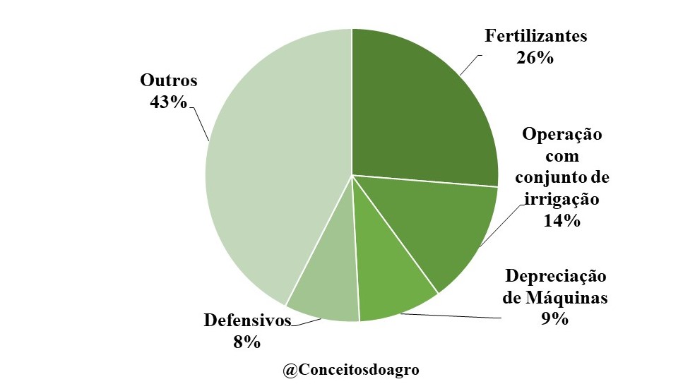 Custo de produção do trigo em Minas Gerais no ano de 2021